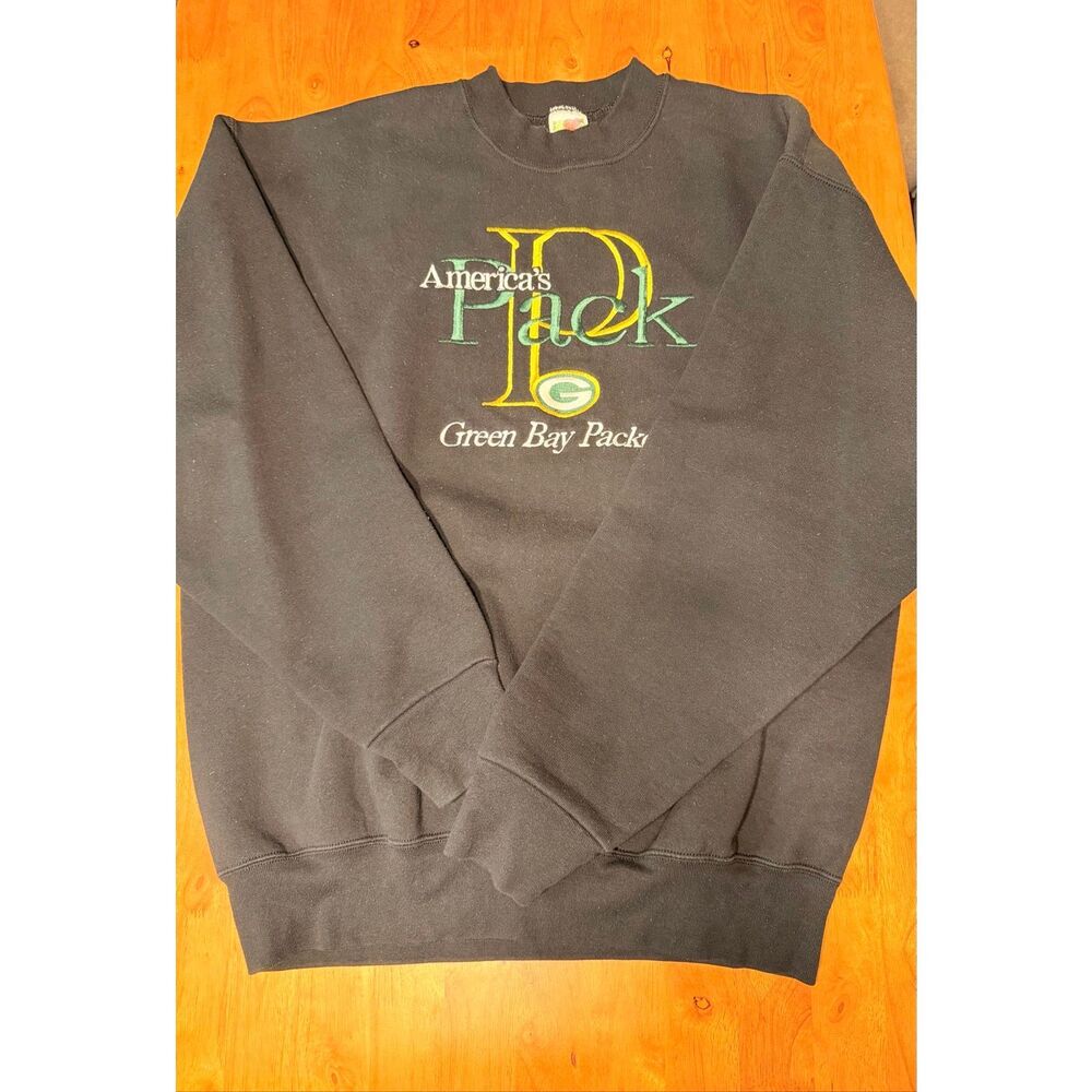 Vintage 90s NFL Green Bay Packers America’s Pack  Crewneck‎ Sweatshirt Size XL